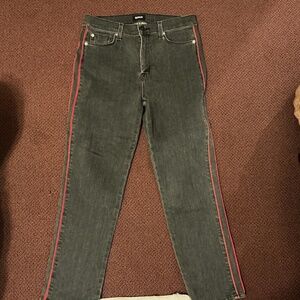 Hudson Red Tuxedo stripe Jeans-Size 28 Waist